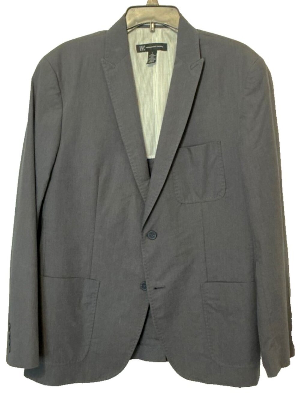 INC International Concepts Men's Sport Coat Blazer Jacket Size L Cotton